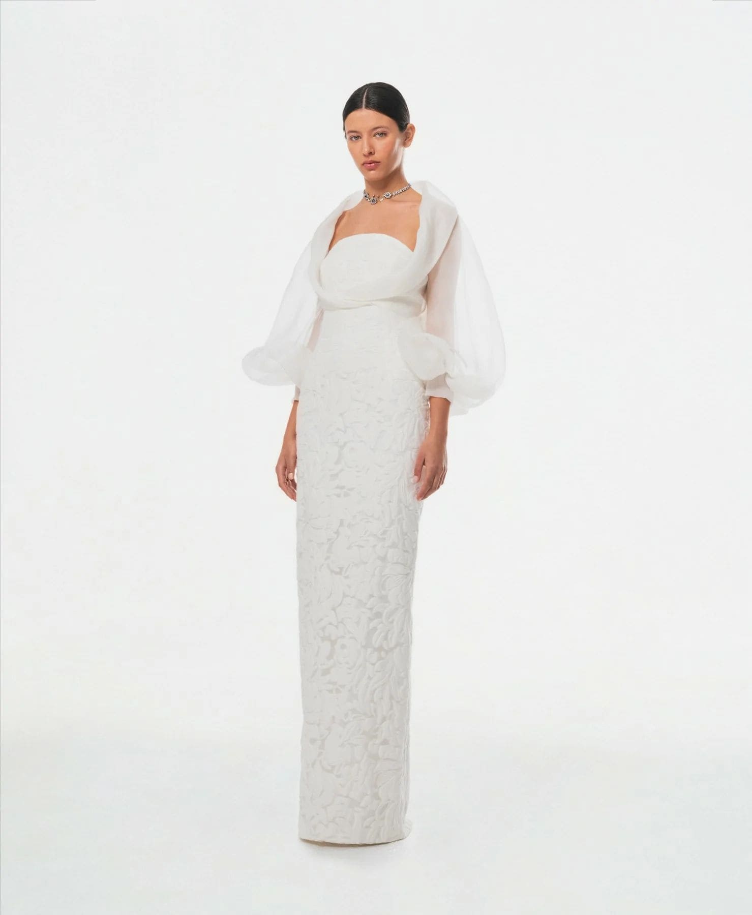 vestido de novia corte recto